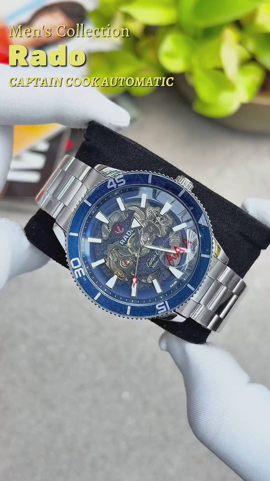 RADO CAPTAIN COOK HIGHTECH AUTOMATIC SILVER-BLUE