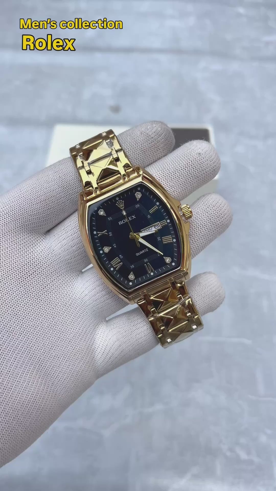 ROLEX CELLINI GOLD BLACK