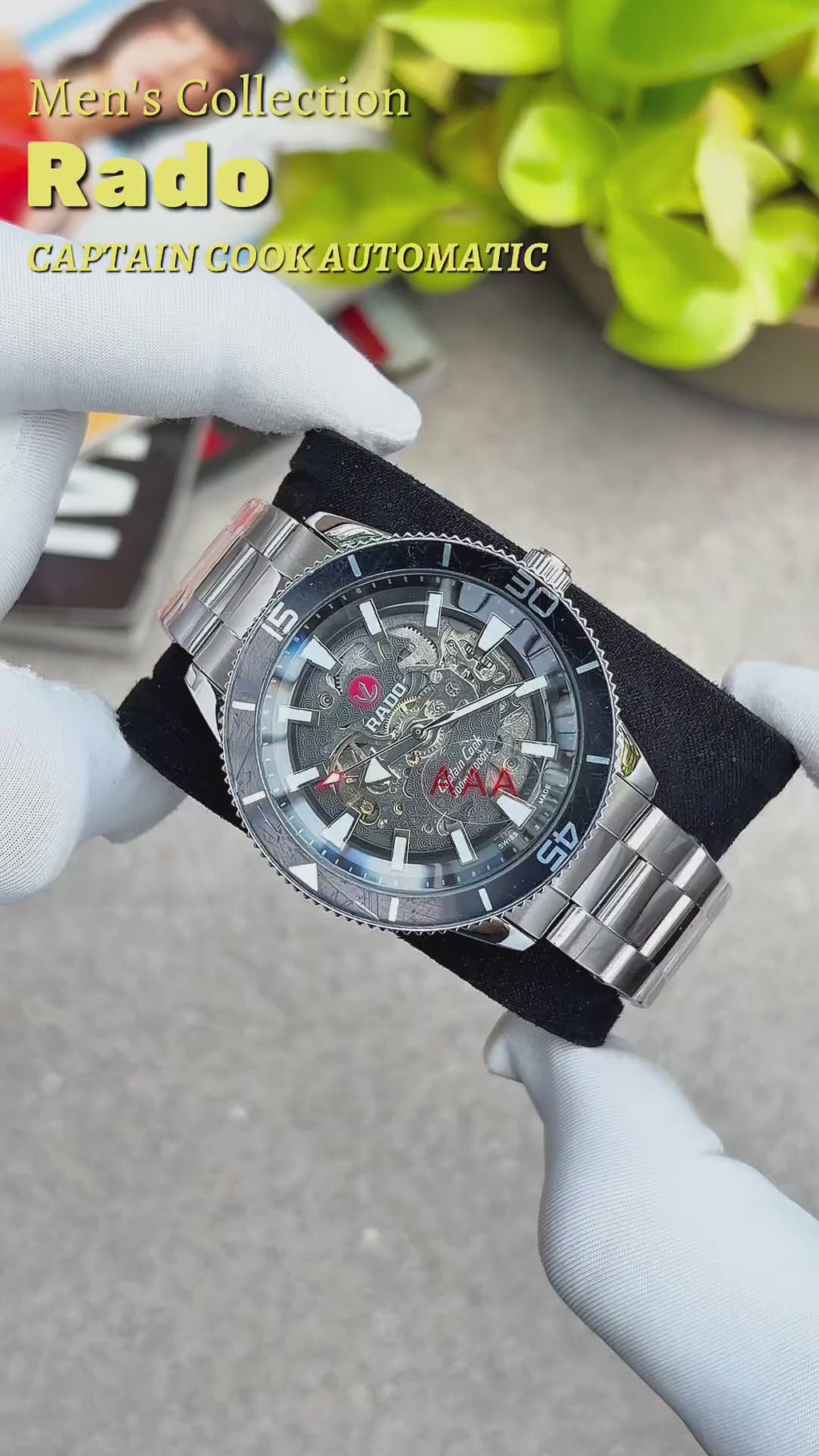 RADO CAPTAIN COOK HIGHTECH AUTOMATIC SILVER-BLACK