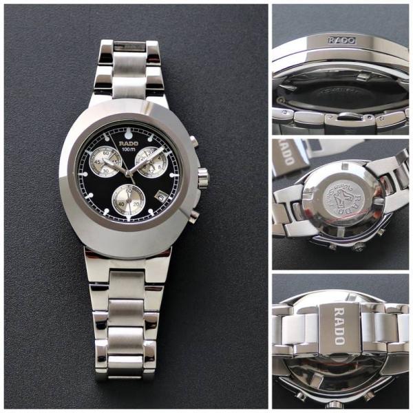RADO DIASTAR SILVER BLACK 100M CHRONOGRAPH AAA-QUALITY