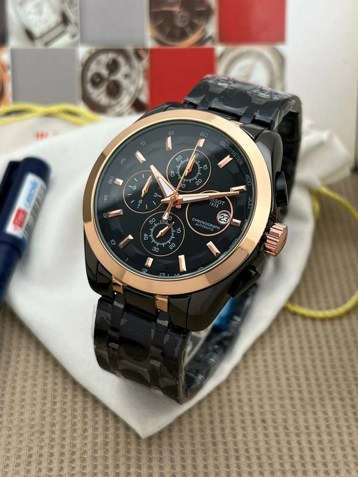 TISSOT 1853 CHRONOGRAPH WATCH (BLACK COPPER)