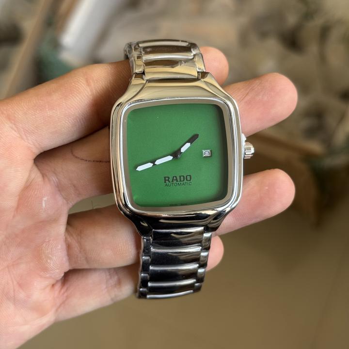 RADO TRUE SQUARE SILVER GREEN