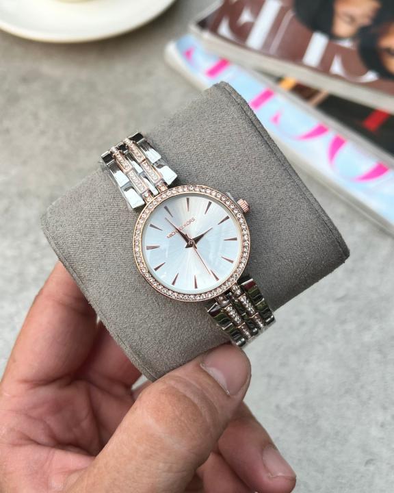 MICHAEL KORS DARCI TUTON ROSE GOLD WHITE