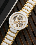 RADO CENTRIX GOLD WHITE AUTOMATIC OPEN HEART