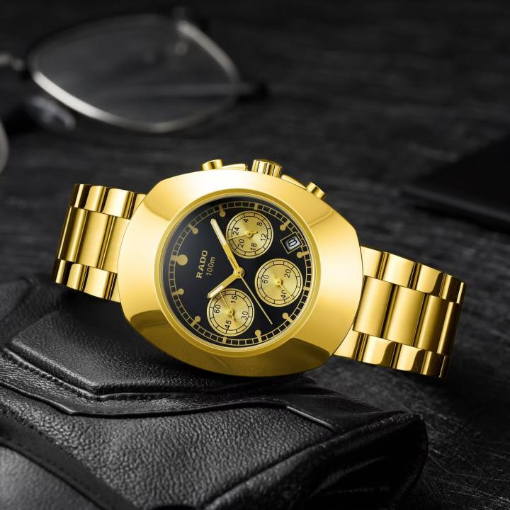 RADO NEW ORIGINAL CHRONOGRAPH 100M (GOLD BLACK)