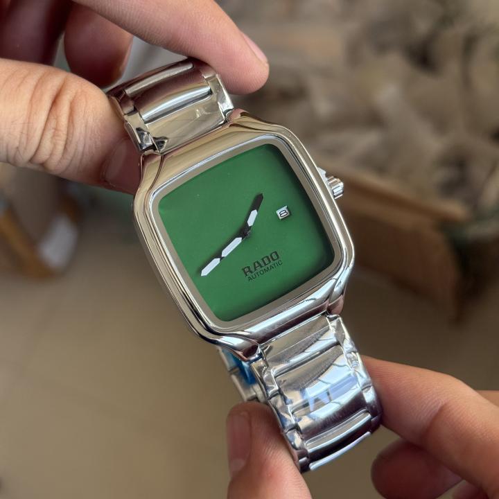 RADO TRUE SQUARE SILVER GREEN