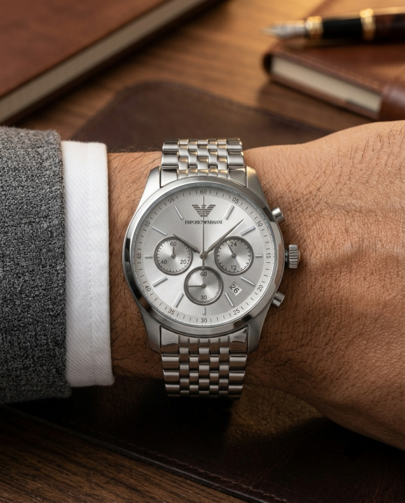 EMPORIO ARMANI AR11581 CHRONOGRAPH SILVER-WHITE