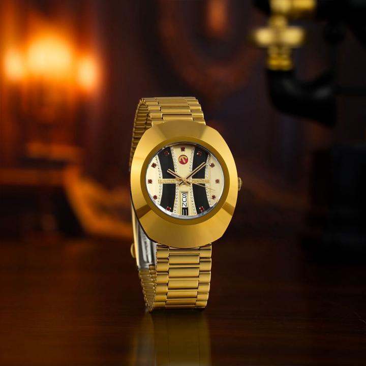 RADO DIASTAR GOLD DAY DATE AUTOMATIC TWO STRAP