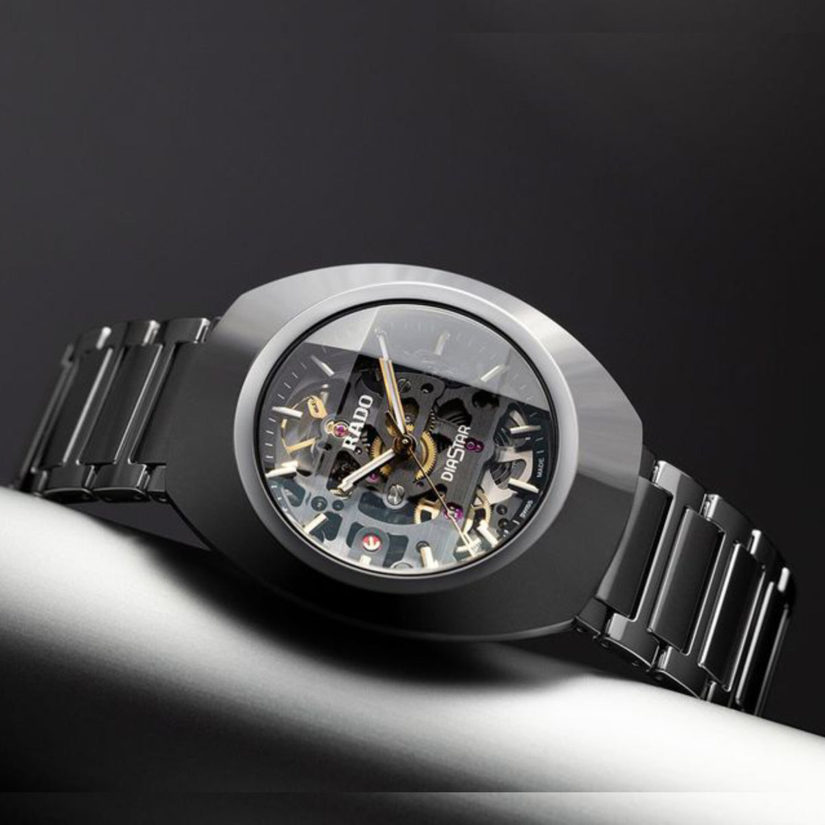 RADO BLACK DIASTAR SKELETON AUTOMATIC