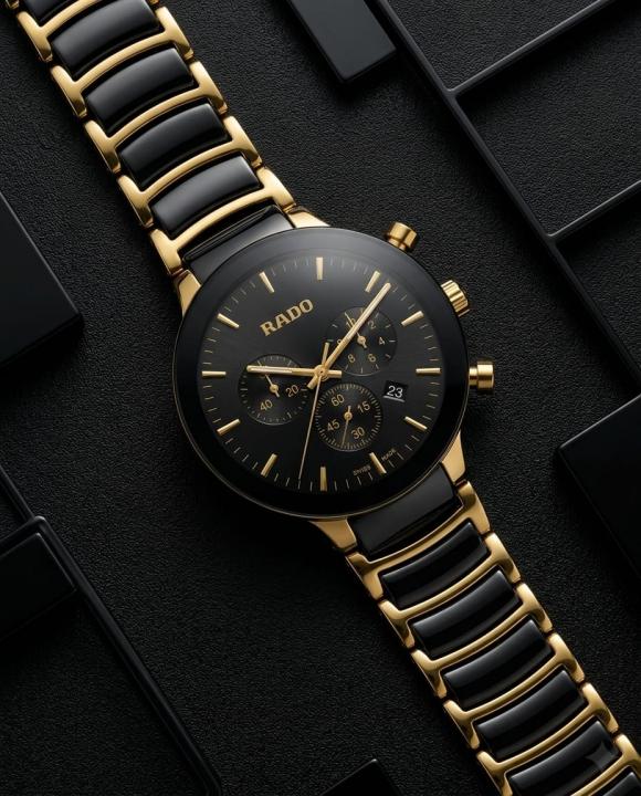RADO CENTRIX CHRONOGRAPH BLACK-GOLD