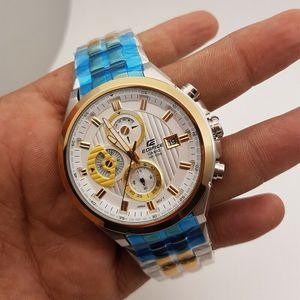 EDIFICE CASIO HYBRID DUAL TONE WATCH