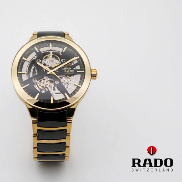 RADO CENTRIX GOLD BLACK  AUTOMATIC OPEN HEART