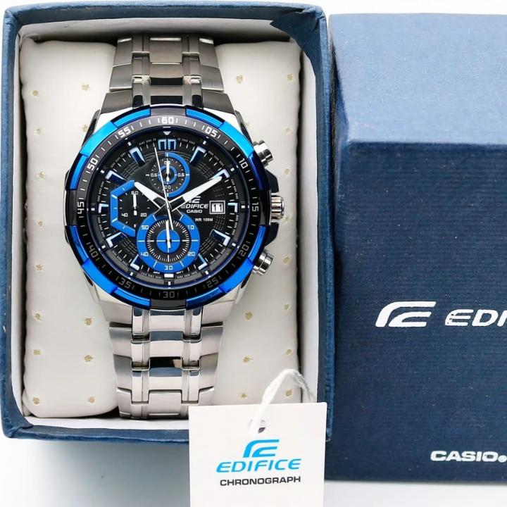 EDIFICE CASIO CHRONOGRAPH WATCH (SILVER BLUE)