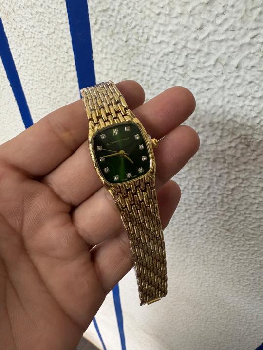 AUDEMARS PIGUET LADIES GOLD GREEN 14