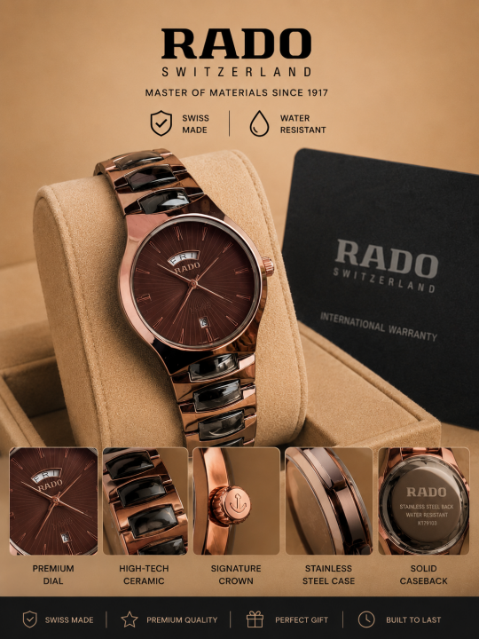 RADO JUBLIE DAY-DATE WITH BRWON DIAL