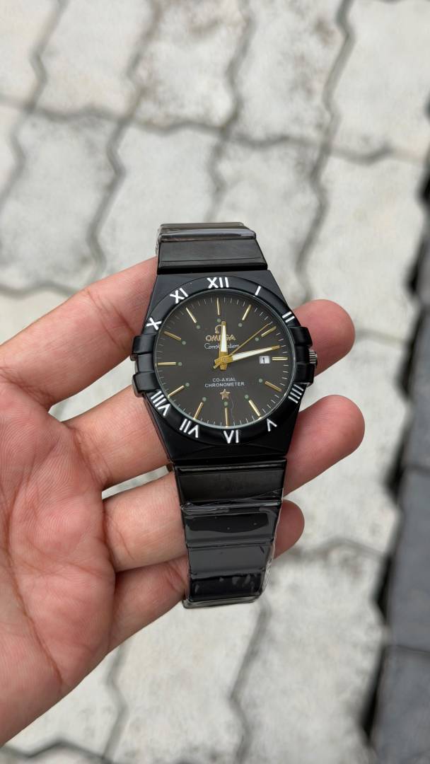 OMEGA CO-AXIAL CHRONOMETER FULL BLACK