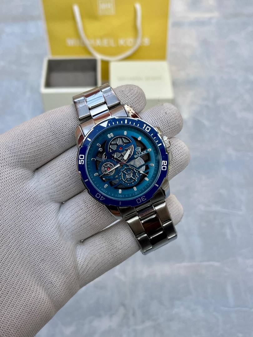 ROLEX SKELETON QUARTZ BLUE DIAL