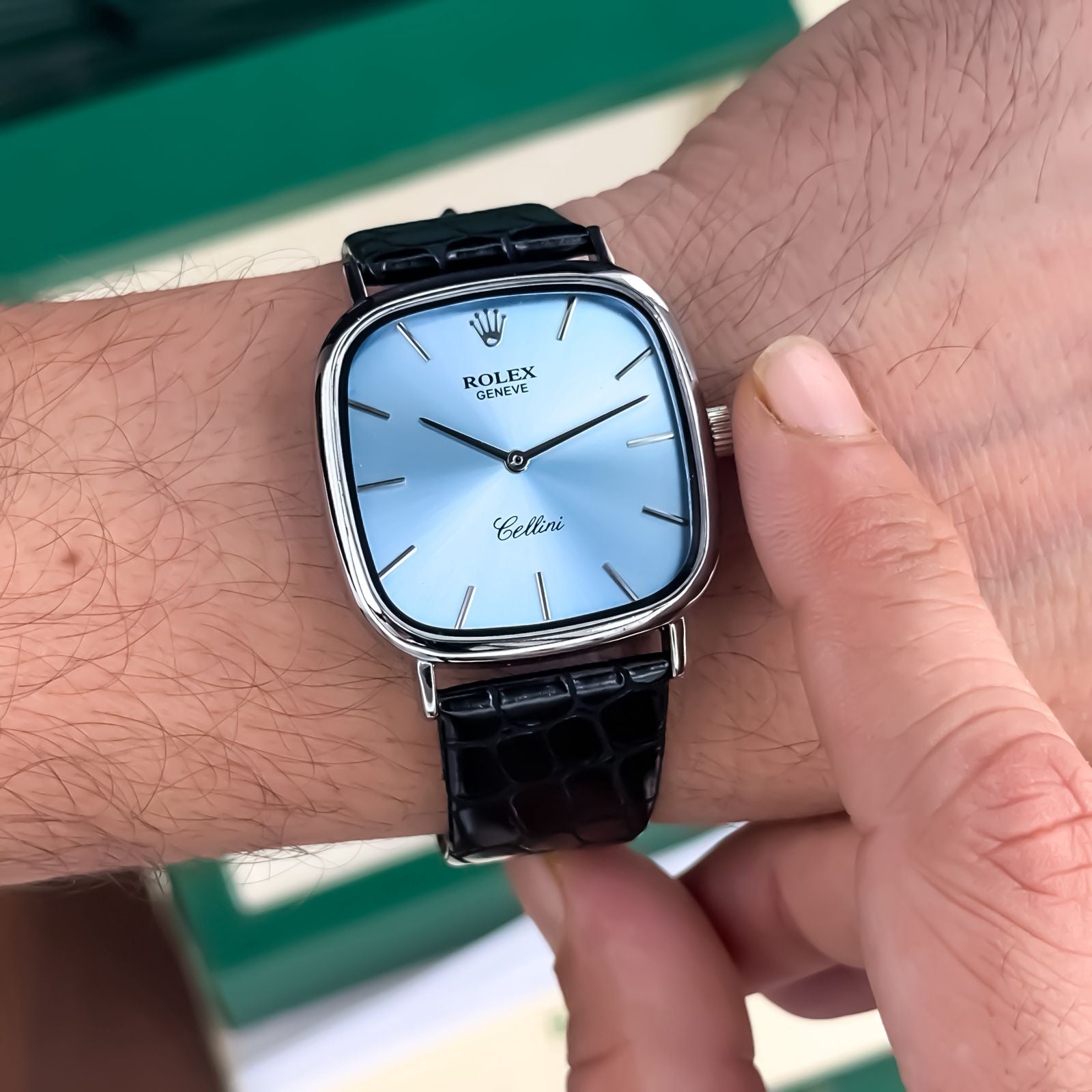 ROLEX CELLINI WITH LEATHER BELT