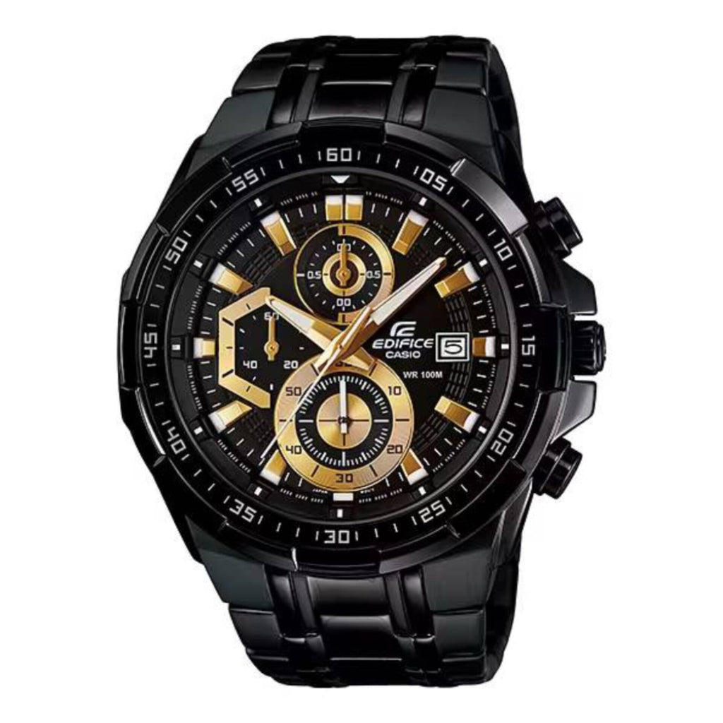 EDIFICE CASIO CHRONOGRAPH WATCH (BLACK GOLD)