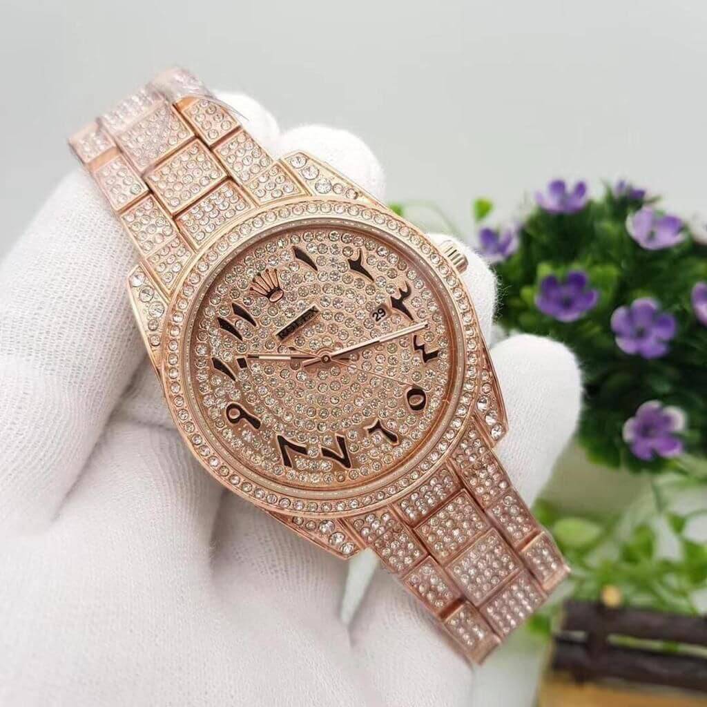 ROLEX ARABIC DIAMOND ROSEGOLD