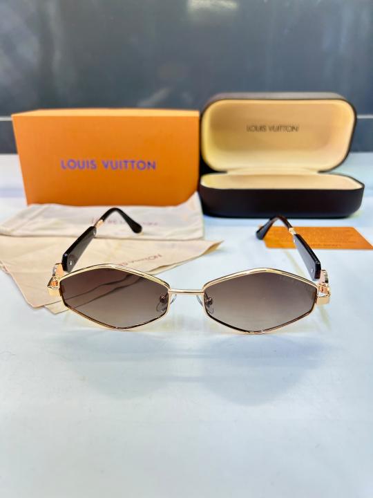 LV_ LOUI BLACK GOLDEN PREMIUM QUALITY SUNGLASS FA 1068