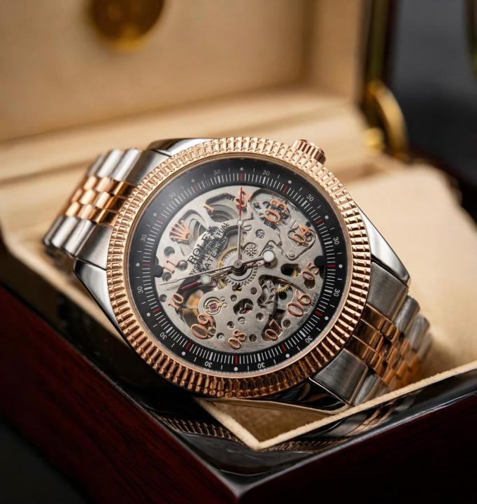 ROLEX PAGANI SKELETON AUTOMATIC 2TON-COPPER-BLACK