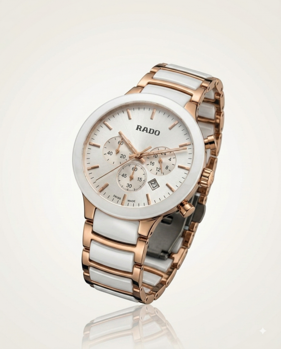 RADO CENTRIX CHRONOGRAPH WHITE-COPPER