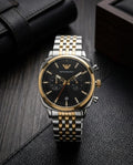 EMPORIO ARMANI CARLO CHRONOGRAPH WITH BLACK DIAL AR11725