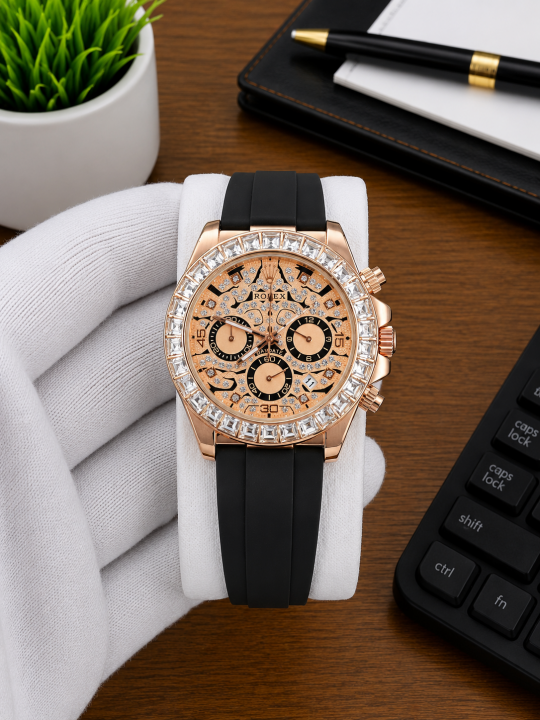 ROLEX EYE OF TIGER ROSE GOLD DIAMOND AT200