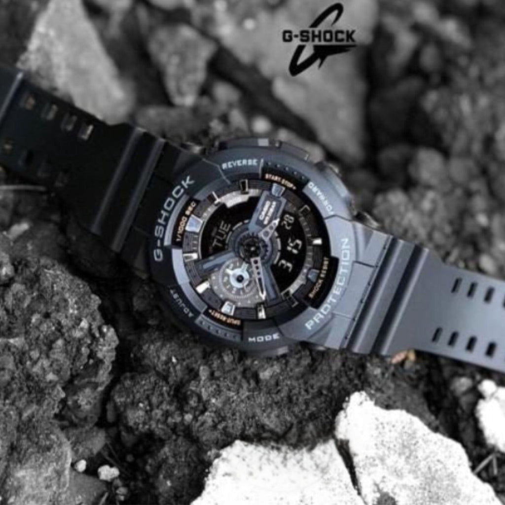 G SHOCK CASIO GA-110-1BDR ANALOG-DIGITAL WITH ORIGINAL BOX