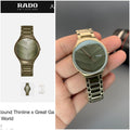 RADO TRUE THINLINE GOLD TONE CERAMIC WATCH