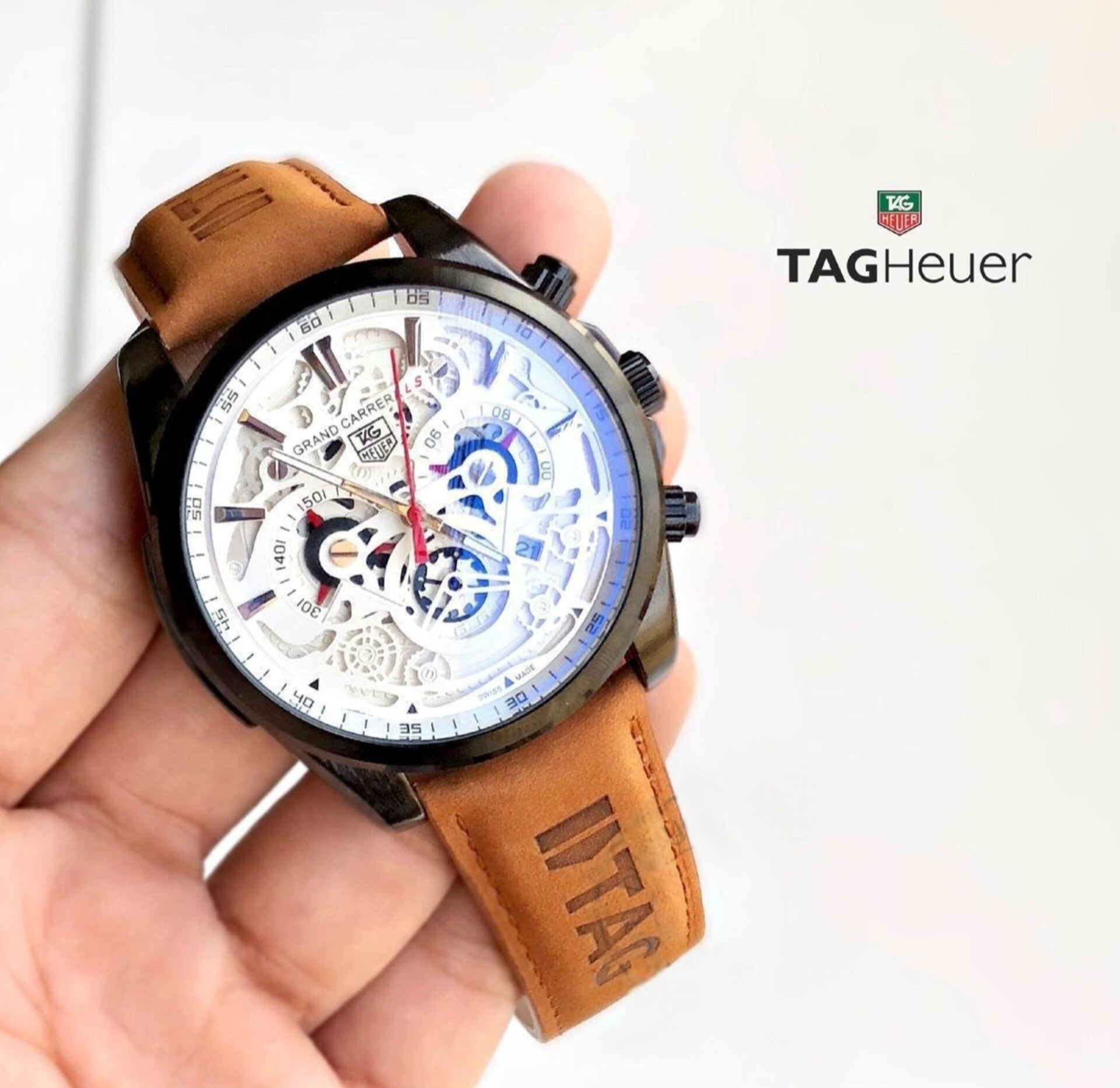 TAG HEUER CR7 DIAGNO BROWN CHRONOGRAPH WATCH