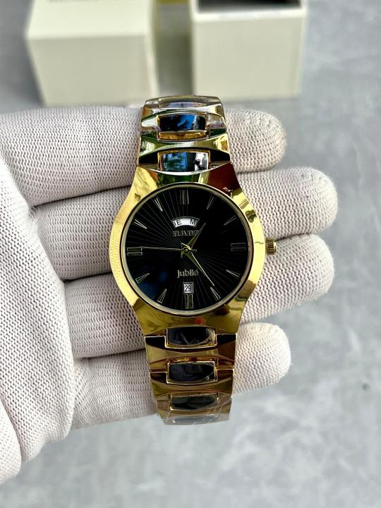 RADO JUBLIE DAY-DATE GOLD BLACK