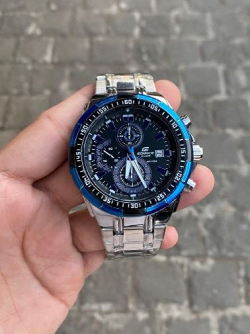 EDIFICE CASIO CHRONOGRAPH WATCH (SILVER BLUE)