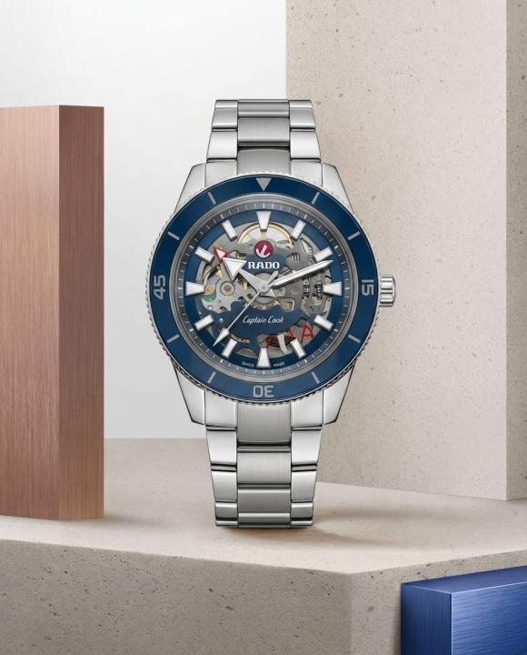 RADO CAPTAIN COOK HIGHTECH AUTOMATIC SILVER-BLUE