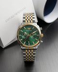 EMPORIO ARMANI CARLO CHRONOGRAPH WITH GREEN DIAL AR11725