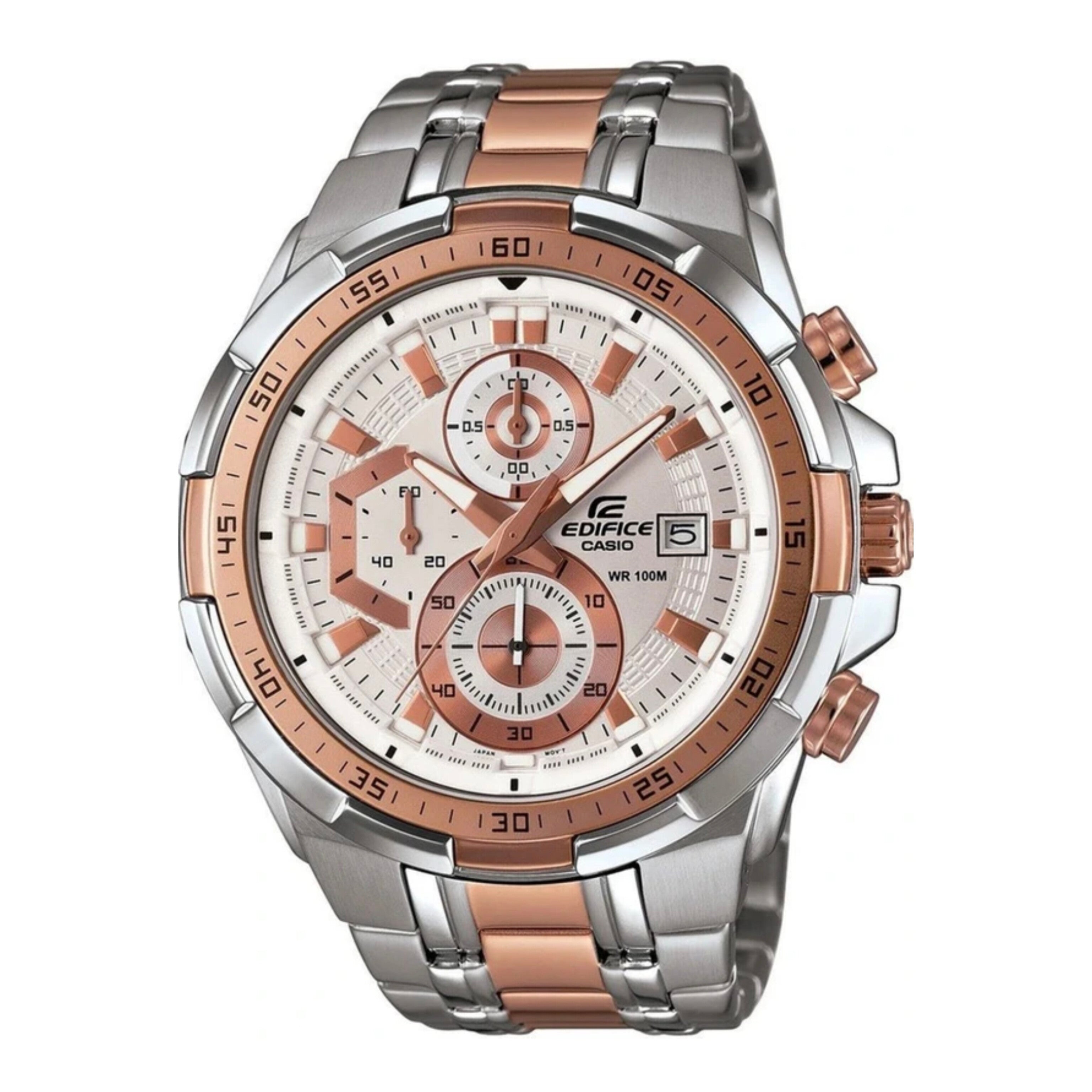 EDIFICE CASIO CHRONOGRAPH WATCH (DUAL TONE COPPER)