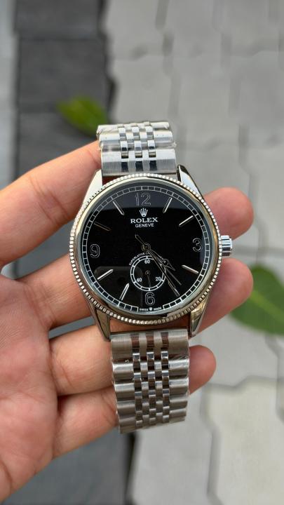 ROLEX 1908 AUTOMATIC SILVER BLACK