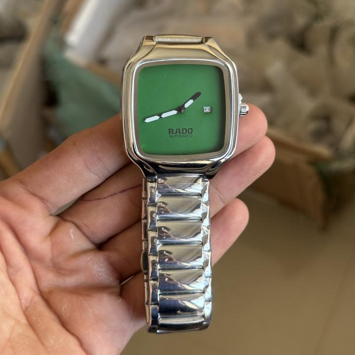 RADO TRUE SQUARE SILVER GREEN