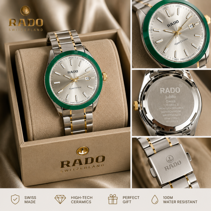 RADO HYPERCHROME – BOLD GREEN BEZEL EDITION