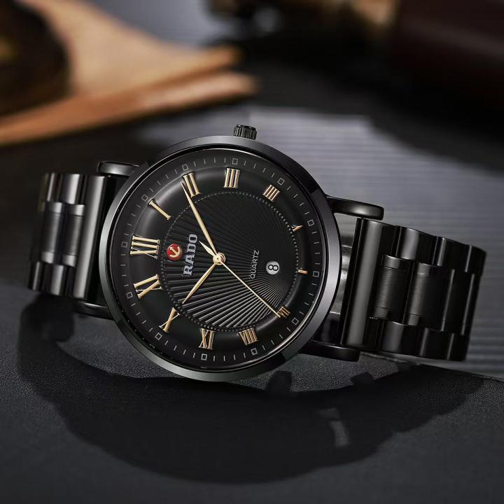 RADO CLASSIC MENS ANALOG FULL BLACK WATCH