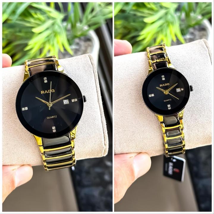 RADO COUPLE GOLD TT BLACK