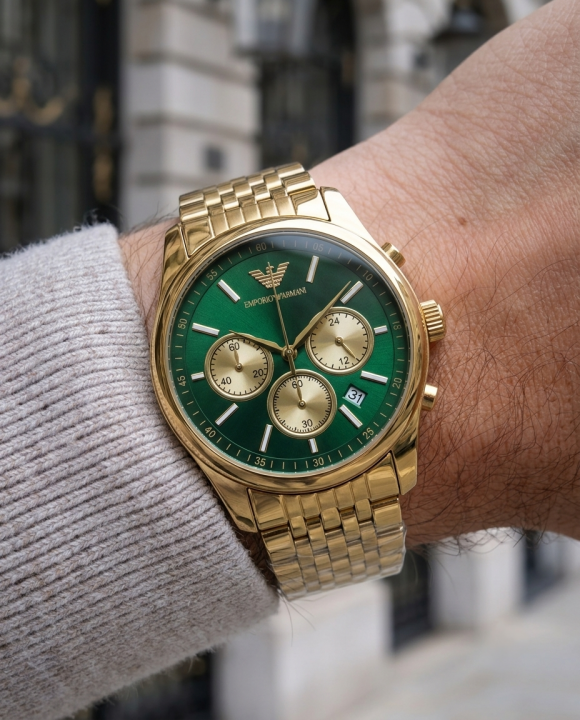 EMPORIO ARMANI AR11581 CHRONOGRAPH GOLD-GREEN