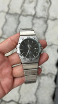 OMEGA CO-AXIAL CHRONOMETER SILVER BLACK