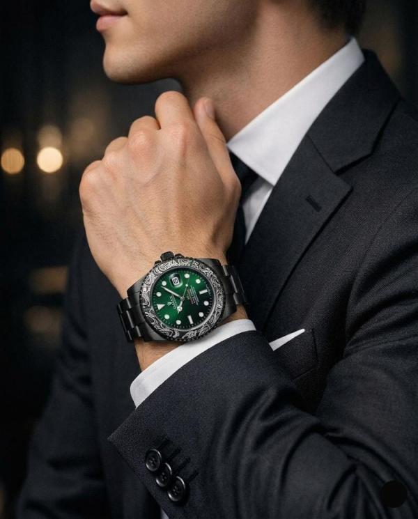ROLEX OYSTER PERPETUAL SUBMARINE DIW LIMITED ADDITION BLACK-GREEN