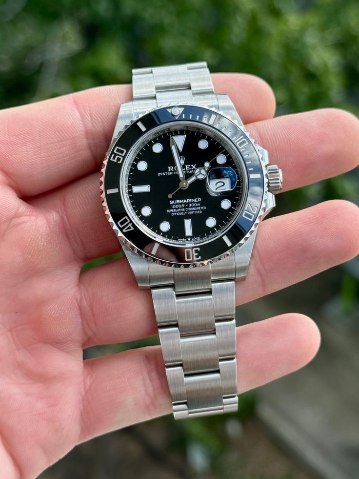 ROLEX SUBMARINER SILVER BLACK (AUTOMATIC)