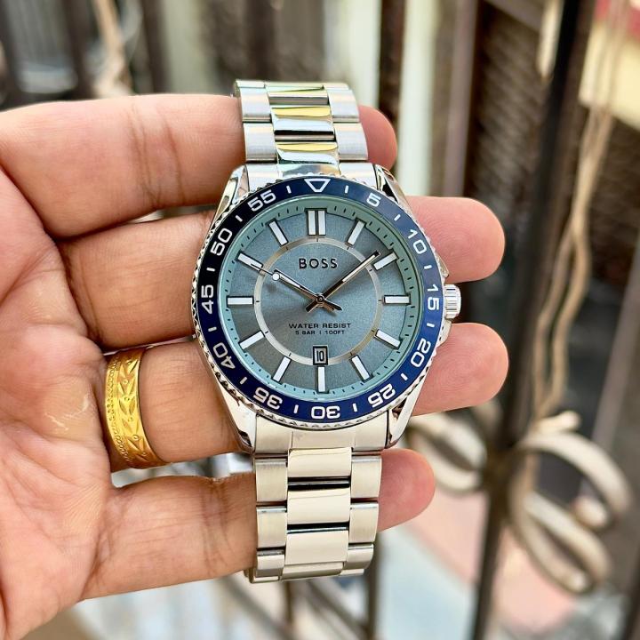HUGOBOSS ANALOGS SILVER BLUE