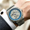 ROLEX PAGANI SKELETON AUTOMATIC SILVER-BLUE