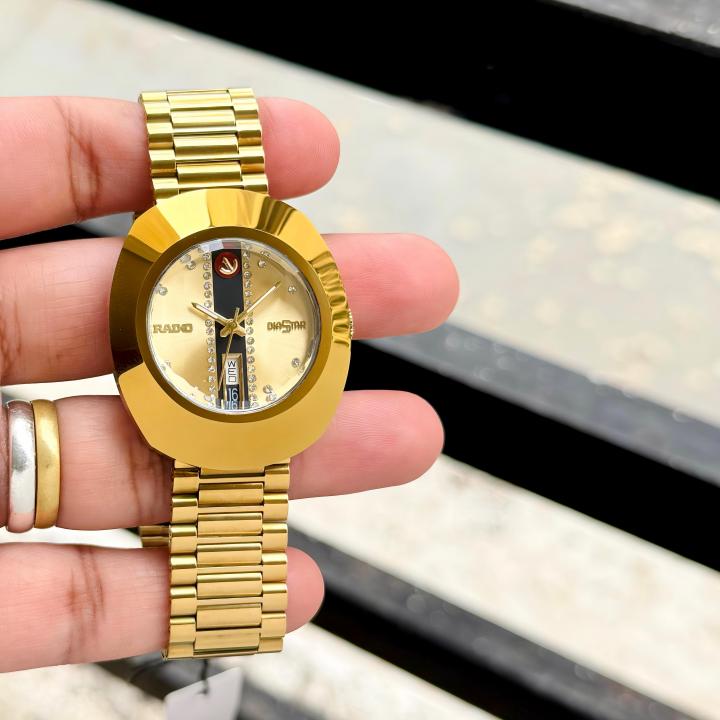 RADO DIASTAR GOLD DAY DATE AUTOMATIC ONE STRAP