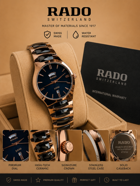 RADO JUBLIE DAY-DATE WITH BLACK DIAL